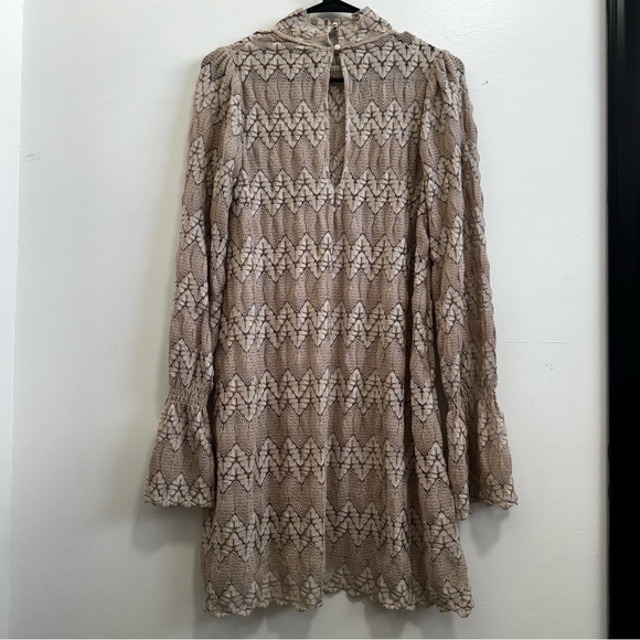FREE PEOPLE Simone Lace Mini Longsleeve Dress - Picture 8 of 10